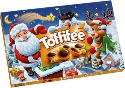 Конфеты Санта и друзья с лесным орехом в мягкой карамели с нугой и шоколадом – фото 8