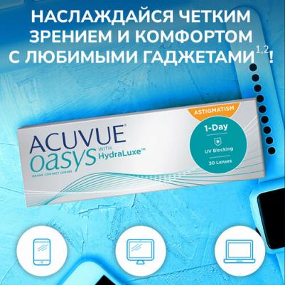 Oasys 1-Day with HydraLuxe for Astigmatism (30 линз) – фото 5