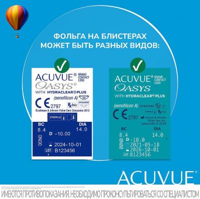 Oasys with Hydraclear Plus (24 линзы) – фото 7