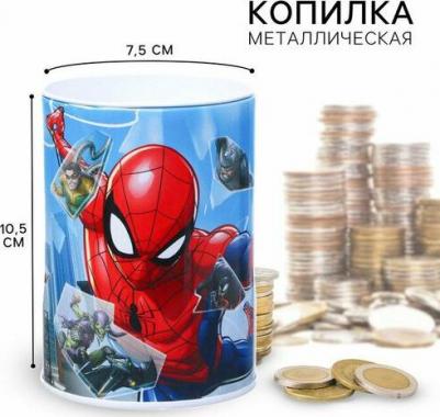 Копилка Человек-паук, 7.5х7.5х10.5 см 6900101397587