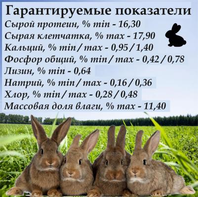 Корм для грызунов для кроликов 900г – фото 1