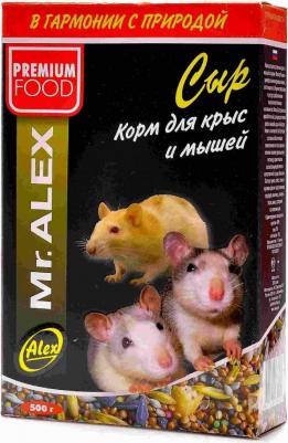 Корм для крыс, мышей Сыр 0.5 кг 1 шт