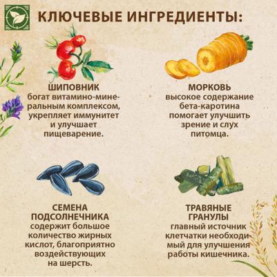 Сухой корм для морских свинок, упаковка 2 шт х 450 г – фото 3