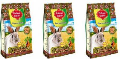 Корм для кроликов 0.4 кг 1 шт – фото 1