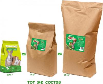 Корм для грызунов и кроликов Луговые травы 5 кг 41881 – фото 2