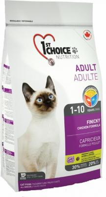 Сухой корм Adult Cat Finicky Chicken Formula с курицей для кошек привередливых к еде 2,72кг – фото 2