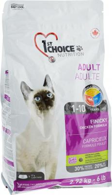 Сухой корм Adult Cat Finicky Chicken Formula с курицей для кошек привередливых к еде 2,72кг