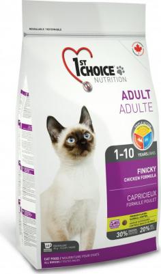 Сухой корм Adult Cat Finicky Chicken Formula с курицей для кошек привередливых к еде 5,44кг – фото 1