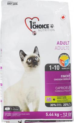 Сухой корм Adult Cat Finicky Chicken Formula с курицей для кошек привередливых к еде 5,44кг – фото 4
