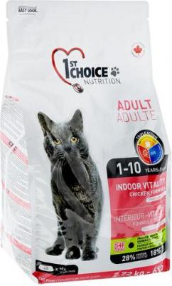 Сухой корм Adult Cat Indoor Vitality Chicken Formula с курицей для домашних кошек 2,72кг – фото 2