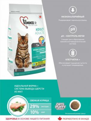 Сухой корм Neutered Cat Weight Control Chicken Formula с курицей контроль веса для стерилизованных кошек 5,44кг – фото 2