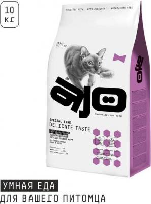 Cat Delicate Taste сухой корм для привередливых кошек и котят с индейкой - 10 кг – фото 1