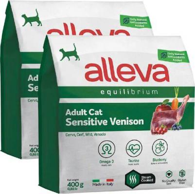 Корм для кошек Equilibrium Sensitive оленина сух. 400г