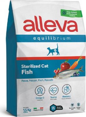 Корм сухой EQUILIBRIUM CAT Sterilized Fish для кастрированных котов и стерилизованных кошек с рыбой 0,4 кг 1080