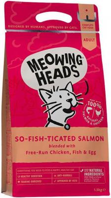 Сухой корм Adult Cat Purr-Nickety For a Fussy Diner Salmon, Chicken & Fish с лососем, курицей и рыбой для взрослых кошек 1,5кг – фото 3