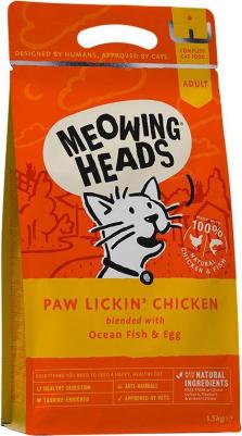 Сухой корм для кошек Paw Lickin' Chiken, курица, рис, 0,45кг – фото 1