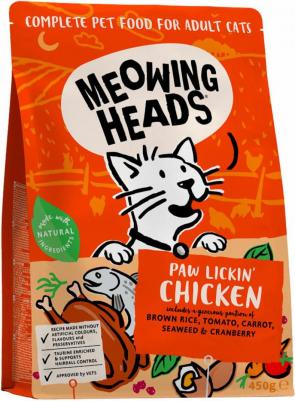 Сухой корм для кошек Paw Lickin' Chiken, курица, рис, 0,45кг