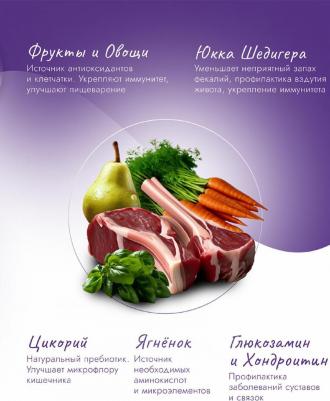 Holistic корм для стерилизованных кошек, склонных к аллергии, с ягненком и базиликом – фото 1