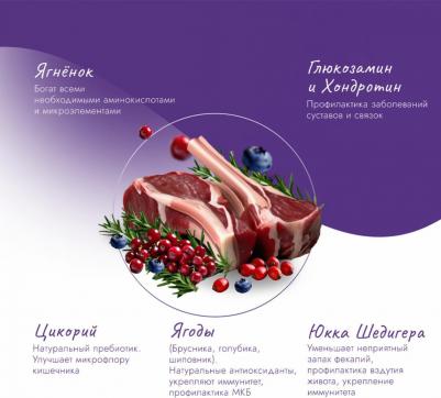 Корм для кошек Adult Sterilised для стерилизованных, ягненок с ягодами сух. 1,5кг – фото 10