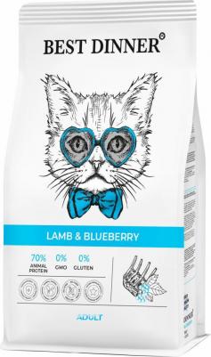 Корм для кошек для склонных к аллергии и пробл. с пищевар., ягненок с голубикой сух.400г – фото 6