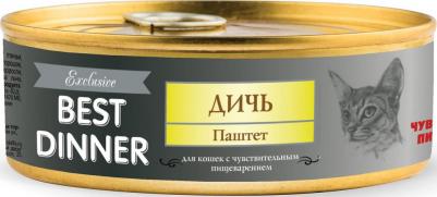 Влажный корм для кошек Exclusive Дичь 0,1 кг – фото 10