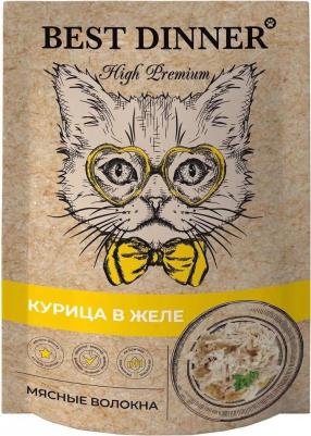 Влажный корм для кошек High Premium, c курицей в желе, 85г – фото 2
