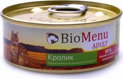 Консервы для кошек Adult, паштет с кроликом, 100г – фото 1