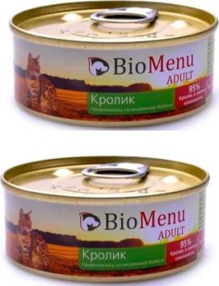 Консервы для кошек Adult, паштет с кроликом, 100г – фото 2