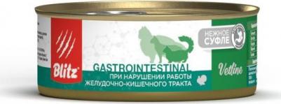 Cat Vetline Gastrointestinal влажный корм для кошек, в консервах - 100 г ветеринарный супер премиум для взрослых с индейкой для всех пород консервы