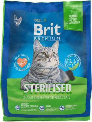 Cat Sterilized Chicken сухой корм для стерилизованных кошек скурицей 400г – фото 17