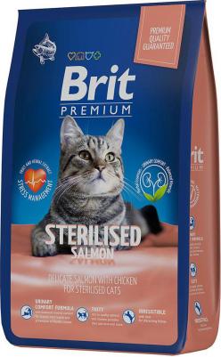 Cat Sterilized Salmon&Chicken сухой корм для стерилизованных кошек с лососем и курицей 8кг – фото 2