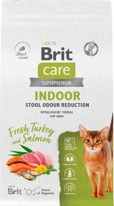 Сухой корм для кошек Cat Indoor Stool Odour Reduction с индейкой и лососем,1.5кг