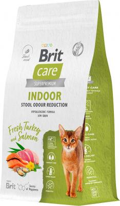 Сухой корм для кошек Cat Indoor Stool Odour Reduction с индейкой и лососем,1.5кг – фото 3