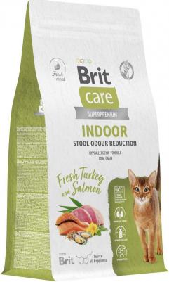 Сухой корм для кошек Cat Indoor Stool Odour Reduction с индейкой и лососем,1.5кг – фото 6