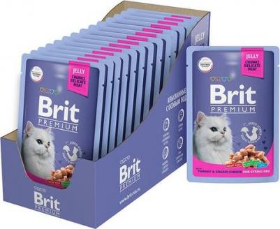 Влажный корм для кошек индейка с сыром в желе 14 шт по 85 г – фото 3