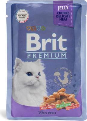 Влажный корм для кошек треска в желе 14 шт по 85 г – фото 4