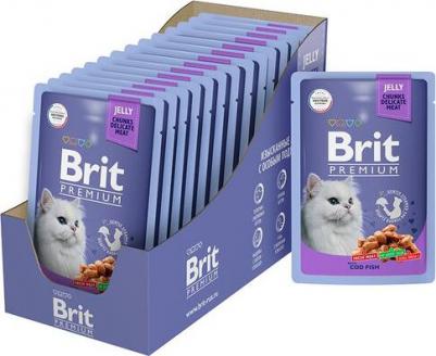 Влажный корм для кошек треска в желе 14 шт по 85 г – фото 9