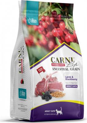 Adult полнорационный сухой корм для кошек, низкозерновой, с ягненком, ежевикой и клюквой - 5 кг повседневный супер премиум для взрослых с ежевикой