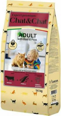 Сухой корм Expert Premium Adult with beef & peas, для взрослых кошек с говядиной и горохом, 14кг