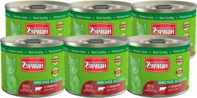 Влажный корм для котят Мясное ассорти с говядиной 0,19 кг – фото 1