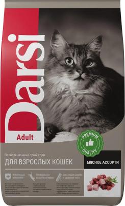 Сухой корм для кошек Adult, мясное ассорти, 10кг – фото 9