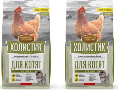 ХОЛИСТИК ПРЕМЬЕР 400 г полнорационный сухой корм для котят с курицей – фото 2