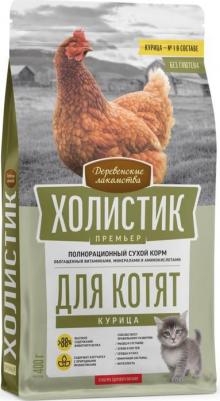 ХОЛИСТИК ПРЕМЬЕР 400 г полнорационный сухой корм для котят с курицей – фото 5