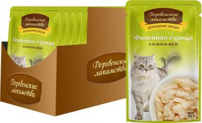 Влажный корм для кошек Филейная курица в нежном желе 0,07 кг – фото 4