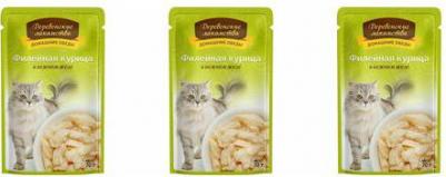 Влажный корм для кошек Филейная курица в нежном желе 0,07 кг – фото 11