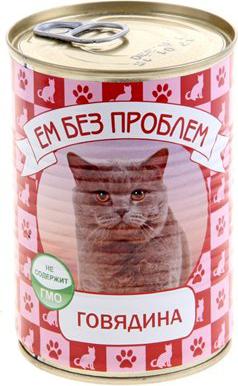 консервы для кошек (паштет) (Говядина, 410 г.) – фото 1