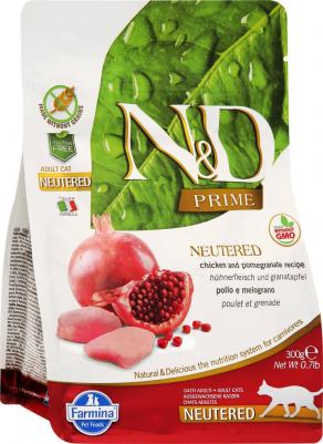 Сухой корм для кошек N&D Grain-Free Feline Chicken & Pomegranate Neutered 0,3 кг – фото 4