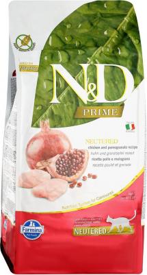 Сухой корм для кошек N&D Grain-Free Feline Chicken & Pomegranate Neutered 5 кг – фото 12