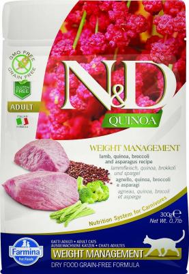 Сухой корм для кошек N&D Grain-Free Feline Quinoa Weight Management Lamb 0,3 кг – фото 2