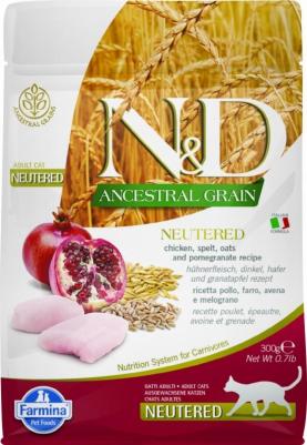 Сухой корм для кошек N&D Low-Grain Feline Chicken & Pomegranate Neutered 1,5 кг – фото 11